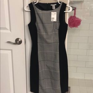 H&M houndstooth dress